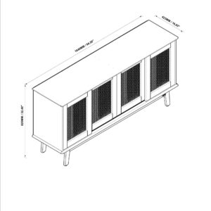 Buffet Rack Aparador Detroit - Imagen 3