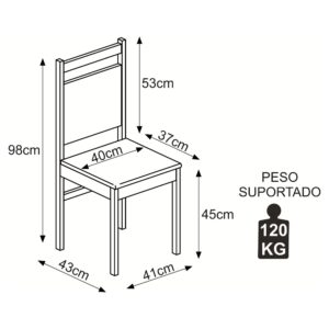 Silla de Comedor Rustica - Imagen 4