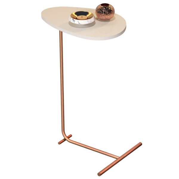 Mesa de Apoio Orgânica Alamanda Pérola-BronzeFI
