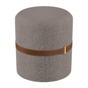 Lino Gris con Marron